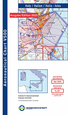 Carte VFR îles italiennes 2025