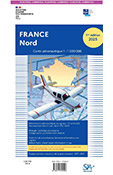 Carte aéronautique VFR Million du Nord de la France édition 1 version plastifiée 2025