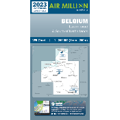 Carte VFR Belgique et Luxembourg Air Zoom+ 2024