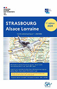 Carte aéronautique VFR de la région Strasbourg-Alsace-Lorraine 2024