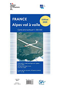 Carte de vol à voile sur les Alpes 2025