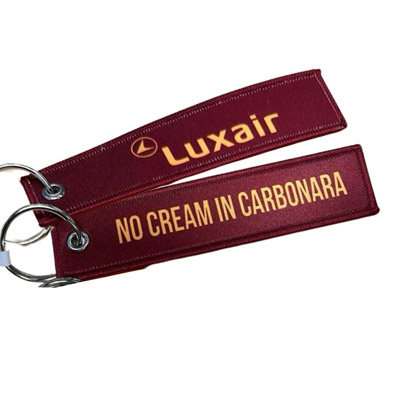 Porte-clé Luxair NO CREAM IN CARBONARA