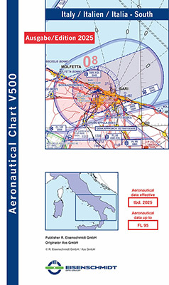 Carte VFR Italie du Sud 2025
