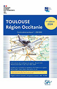 Carte aéronautique VFR de Toulouse région Occitanie 2024