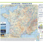 Wall chart France Air Million 2025