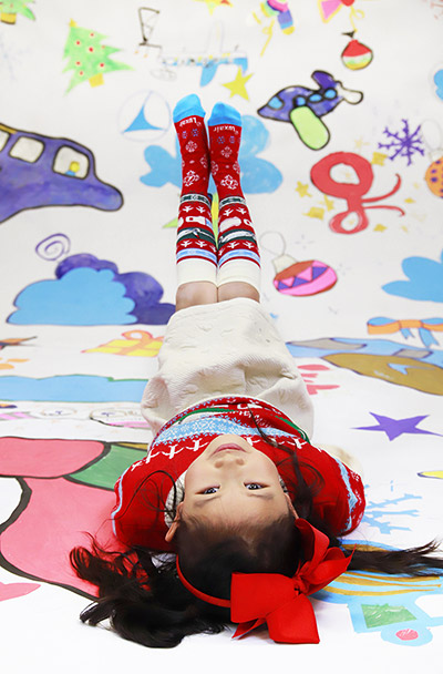 Chaussettes de Noël enfant LUXAIR taille 8-12 ans édition 2025