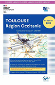 Carte aéronautique VFR de Toulouse région Occitanie version plastifiée 2024