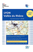 Carte aéronautique VFR de Lyon-Vallée du Rhône 2025 édition 1