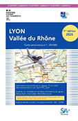 Carte aéronautique VFR de Lyon-Vallée du Rhône 2025 version plastifiée édition 1