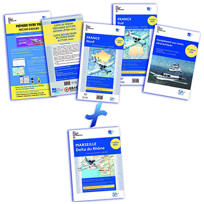 Pochette VFR France CRV + carte Marseille 2025 avec pochette édition 1