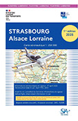 Carte aéronautique VFR de Strasbourg 2025 édition 1 version plastifiée