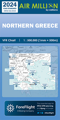 Carte VFR Grèce Air Million ZOOM 2024